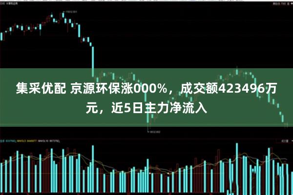 集采优配 京源环保涨000%，成交额423496万元，近5日主力净流入