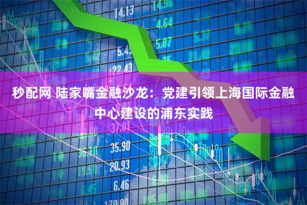 秒配网 陆家嘴金融沙龙：党建引领上海国际金融中心建设的浦东实践