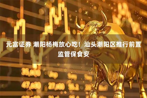 元富证券 潮阳杨梅放心吃！汕头潮阳区推行前置监管保食安